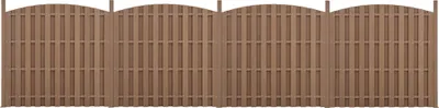 Obrázek produktu pro WPC zahradní plot Soukromí Plot Windbreak Lamelový plot Plot 747x(165-185)cm Round