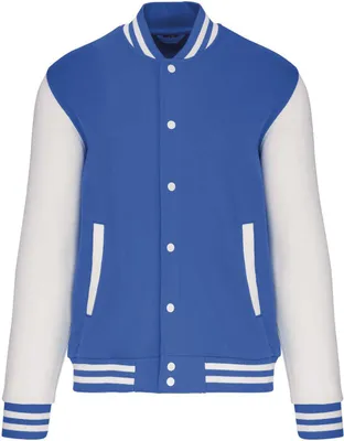 Produktbild von Kariban Uni Sweatjacke Sweat-Jacke Hoodie Jacke Sweat Sweatshirt, Größe:L, Farbe:Light Royal Blue/White