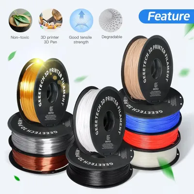 Produktbild von PLA 3D-Drucker Filament - Durchmesser 1,75 mm - 1 kg Spule - Toleranz ±0,03 mm - Für FDM/FFF - Farbverlauf (Regenbogen)