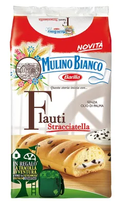 Produktbild von Mulino Bianco Kuchen stracciatella Flauti 8x35g