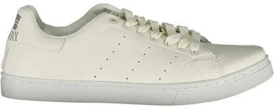 Produktbild von Weißer Herrensportschuh mit Schnürsenkeln und Kontrastdetails