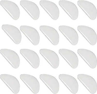 Obrázek produktu pro Držáky na nos, Mmgoqqt, silikonové, bílé, 19x8x1mm, 20 ks