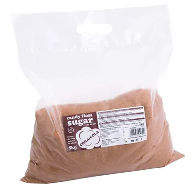 Produktbild von Bunter Aromazucker für Zuckerwatte, braun, Coca-Cola-Geschmack, 5kg