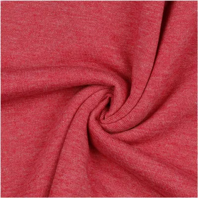 0,5m melierter Sweat-Stoff Meterware Oeko-Tex Sweatstoff Sweat magenta