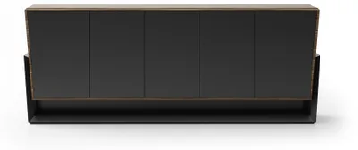 Image de Console en bois marron moderne et élégante pour l'entrée et le salon