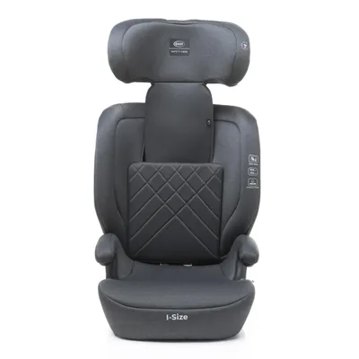 Produktbild von 4Baby | Kindersitz - Kindersitz ab 3 jahren, i-Size, 15-36kg, 105-150 cm, verstellbare Kopfstütze, Montage vorwärts - Grau - Nero