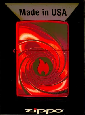 Zdjęcie produktu dla Zapalniczka Zippo Candy Apple Red Red Swirl Design metalowa wiatroodporna w pude?ku prezentowym