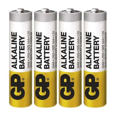 Image de Pile alcaline GP Alcaline LR03 (AAA), 4 pièces 71433