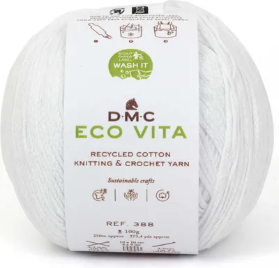 Immagine prodotto di DMC Eco Vita - filo sostenibile composto per l'80% da cotone riciclato e per il 20% da altre fibre, 388, (Colore 1)