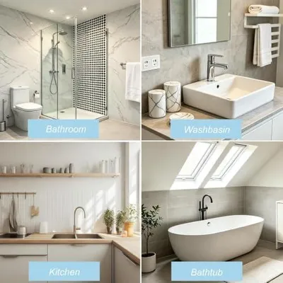 Produktbild von Silikon-Abflusssieb, 2 Stück für Dusche und Waschbecken