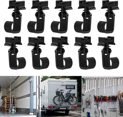Produktbild von Hebitod Single Fitting mit Haken für Airlineschiene Endbeschlag Endfittinge Zurrschiene 10 Stück
