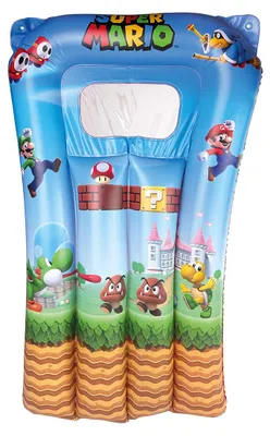 Produktbild von Super Mario Luftmatratze Happy People 16189 Kindermatratze Pool Strand Schwimmen Sichtfenster
