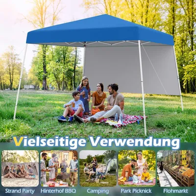 Image de Pavillon pop-up 3x3m avec parois latérales, sac à dos et ancrages