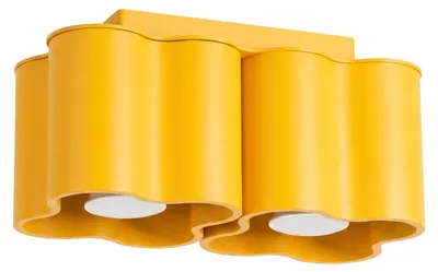 Immagine prodotto di Plafoniera OVIO 2 gialla GU10 2xGU10 10W alluminio 12x12x24,5cm Sollux Lighting