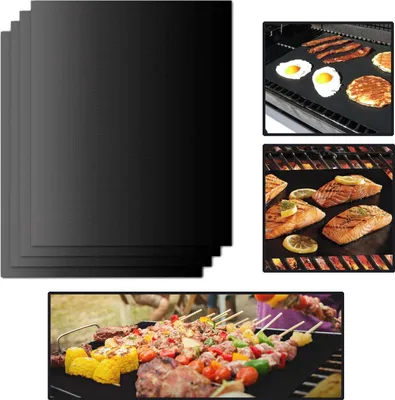 Produktbild von ALSTER HERZ® 8x GRILLMATTE Grillunterlage Backmatte, hitzebeständig antihaft, H064