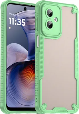 Image de Coque de protection pour Motorola Moto G55 5G, dos mat translucide, étui TPU Vert