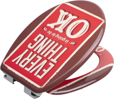 Produktbild von Dekorativer WC Sitz ca. ca. 36,8×44,5 cmToilettensitz Klobrille Klodeckel mit Absenkautomatik OK