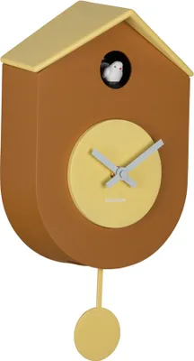 Produktbild von Karlsson - Wanduhr Grato Cuckoo - Ockergelb & Zartgelb