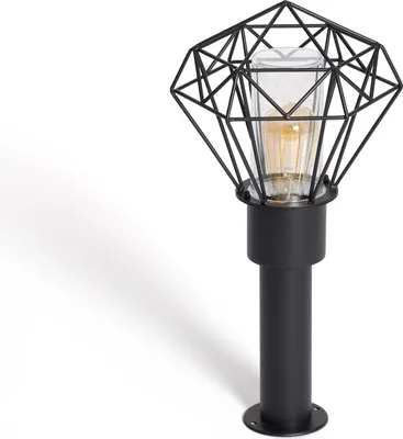 Produktbild von Bodenstehleuchte Außen 50cm Rostfreier Stahl Niamey Schwarz