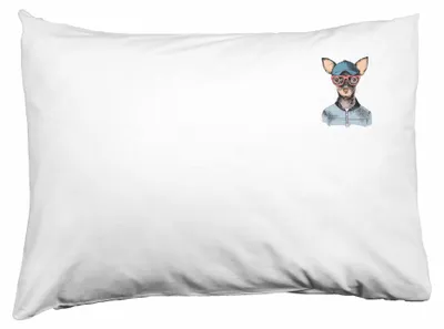 Kissenhülle 50 x 35 cm Weiß, 100 % Polyester, rechteckig, mit Reißverschluss