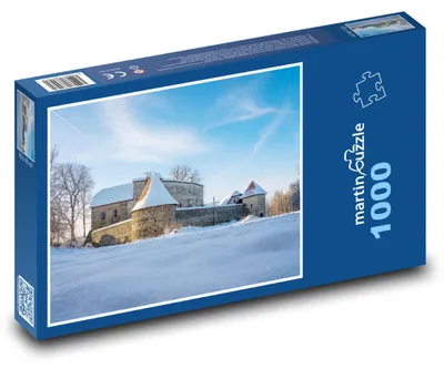 Zdjęcie produktu dla Puzzle 1000 Zimowa cisza przy zamku Piberstein - martinpuzzle