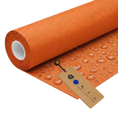 Produktbild von LOMIQ Polyesterstoff Wasserdicht, 100x150 cm, Hellorange, 366 g/m2, Meterware Stoff Outdoor, Reißfest & Pflegeleicht, Material für Markisenstoff Segeltuch Gartenmöbel Zelte Rucksäcke Tierbetten