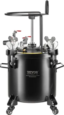 Zdjęcie produktu dla Zbiornik ciśnieniowy VEVOR do farby w sprayu, zbiornik ciśnieniowy 20 l, regulowane ciśnienie 70 psi, pojemnik ciśnieniowy na farbę z wałkami i uszczelniaczem do naprawy nieszczelności,