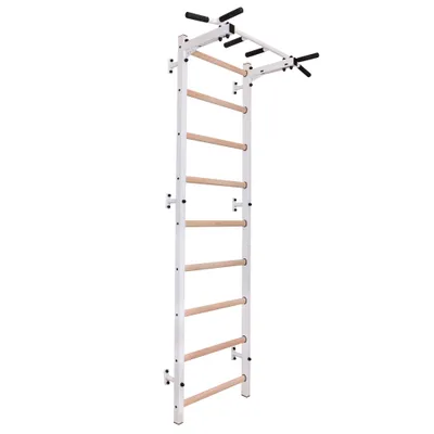 Produktbild von BenchK Sprossenwand Fitness-System "721", mit fest montierter Klimmzugstange, 721W, Weiß