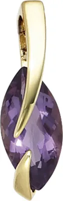 Anhänger-Amethyst-585-Gelbgold-spitzoval