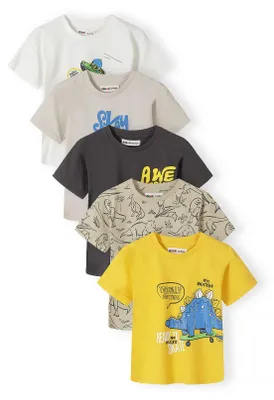 Produktbild von Minoti T Shirt Baumwolle kurzarm Weiß Gr. 116 für Jungen