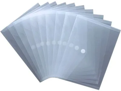Produktbild von Recycelte Dokumententaschen A5 transparent 10 Stück