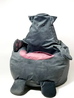 Image de Sac Sako chaton gris L 105 x 80 cm