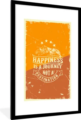 Produktbild von MuchoWow® MuchoWow® Gerahmtes Poster Jahrgang - Berg - Text 60x90 cm - Poster mit zchwarzem Bilderrahmen - Dekoration - Wandposter Wohnzimmer - Hochwertig