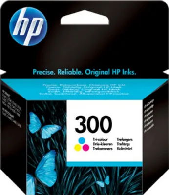The image shows the packaging of an HP ink cartridge.
