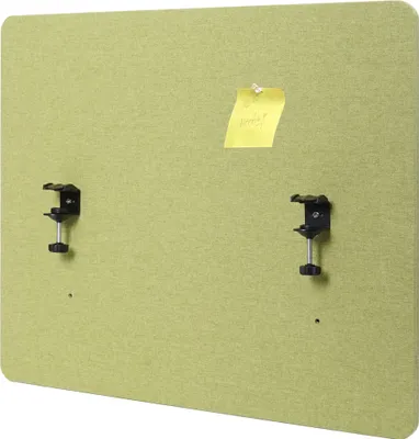 Obrázok produktu pre Akustický panel na stôl HWC-G75 - dvojstenná látka/textil - 60x75cm - zelená
