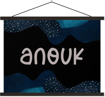 Produktbild von MuchoWow® Textilposter Anouk - Pastell - Mädchen 150x113 cm mit schwarzem Rahmen - Wohnzimmer