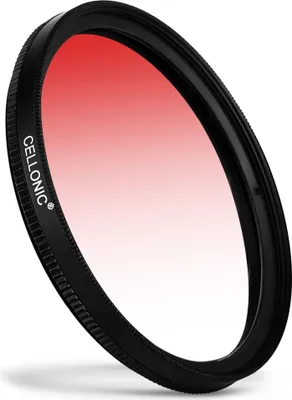 Produktbild von CELLONIC Ø 46mm Verlaufsfilter Rot - Landschaftsfilter