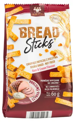 Image de BAKE Stixx Grissini au jambon et à la crème, 60 g