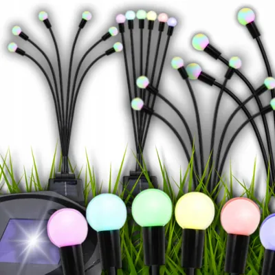 Produktbild von Goldlux Solar-Gartenleuchte Kugeln 6 LEDs Erdspieß