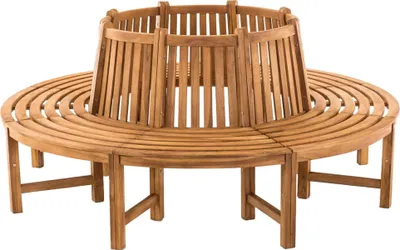 Produktbild von CLP Baumbank Novum rund teak Größe 200 cm