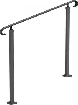 Obrázok produktu pre Schodiskové zábradlie Deluxe - Nastaviteľné schodiskové zábradlie - Protišmykové - Na vnútorné a vonkajšie použitie - 120 cm - Oceľ