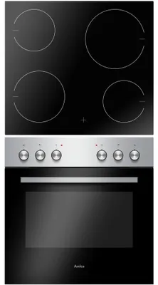 Produktbild von Amica EHC 20 EX, Keramik, 4 Zone(n), Glaskeramik, Schwarz, Berührung, 57,6 cm