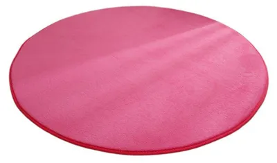 Productafbeelding van Rode tapijt van rundervacht, antislip, wasbaar, 80 cm