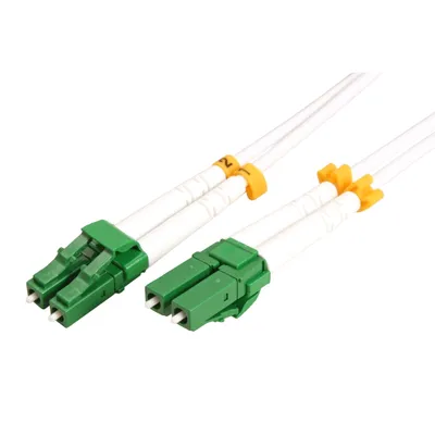 Obrázek produktu pro ROLINE Optický patchkabel LC/APC-LC/APC 9/125 (single mode), duplex, OS2, LSOH, armovaný, bílý, 2m (21.15.8631)