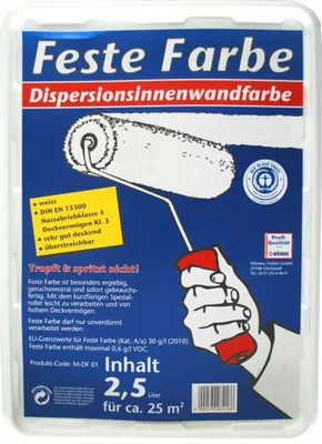 Produktbild von Wilckens Feste Farbe 2,5 L weiß matt