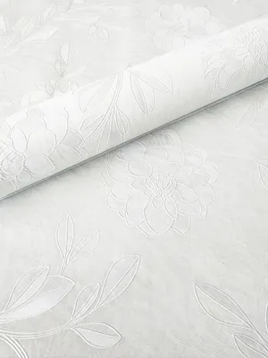 Produktbild von PVC Tischdecke Dahlia Weiß Wachstuch · Breite & Länge wählbar · abwaschbare Tischdecke · Blume Blumen uni glänzend, Größe:140 x 2500 cm