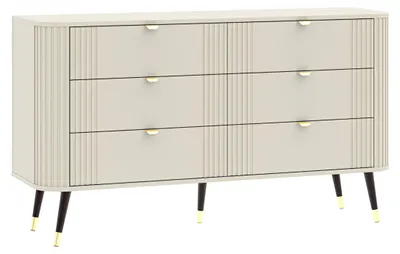 Produktbild von Kommode mit 6 Schubladen, Kaschmir, 138,2 x 40 x 79,7 cm