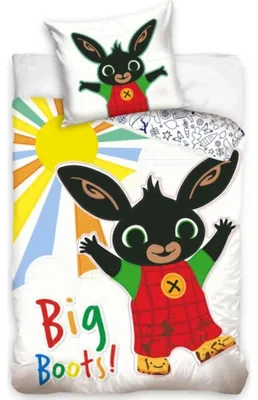 Imagen del producto de Juego de sábanas para cuna Bing, 140x200 cm, con funda de almohada de 70x90 cm