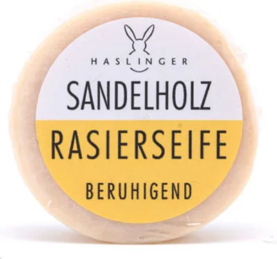 Produktbild von Haslinger Sandelholz Rasierseife, 60 g Art.Nr. 1813