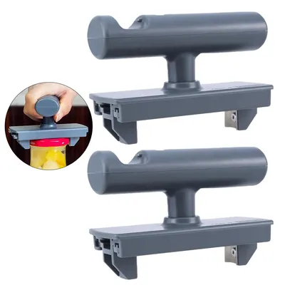 Produktbild von Dosenöffner Set 2er Glasöffner Flaschenöffner 3in1 verstellbar 2-10cm rutschfest Deckelöffner Küchenhelfer für Gläser Flaschen